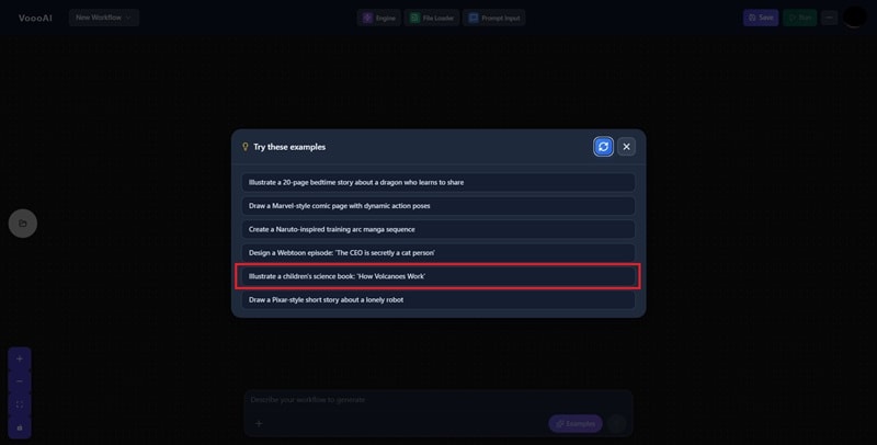 choose a workflow idea