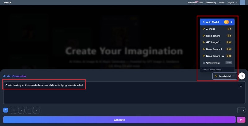 set the prompt and ai model