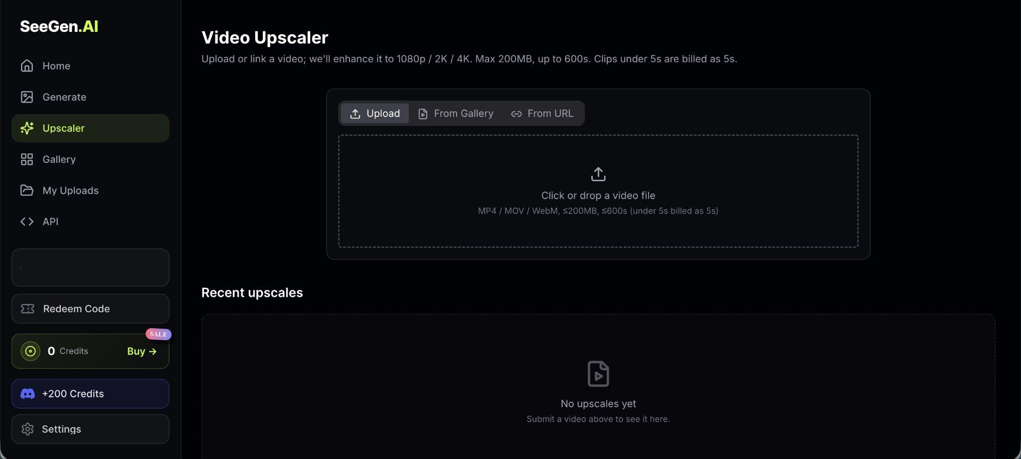 seegen ai video upscaler