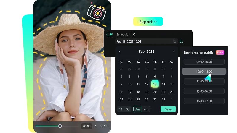 social content planner on filmora