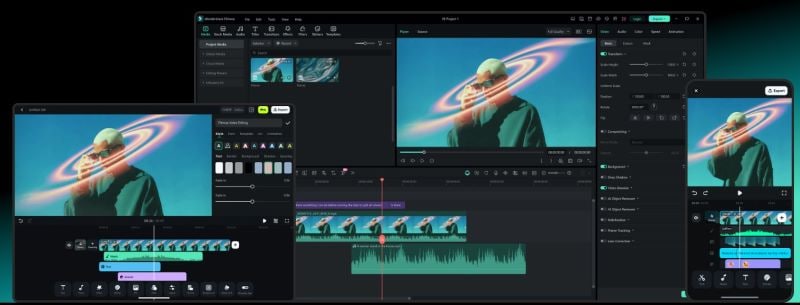filmora on desktop and mobile