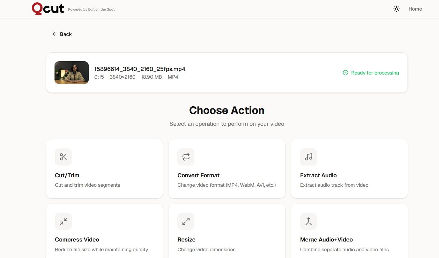choose video editing task