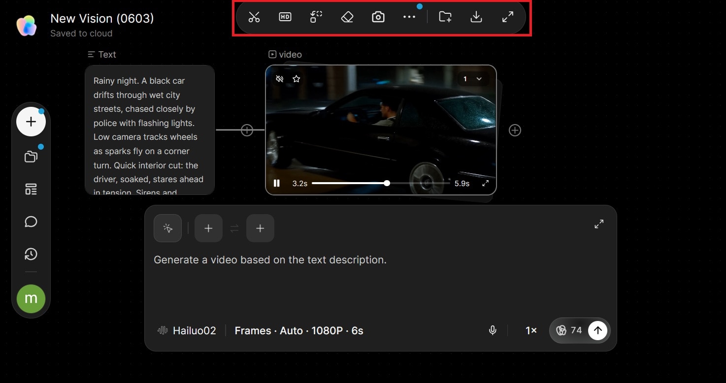 edit and save tapnow ai video
