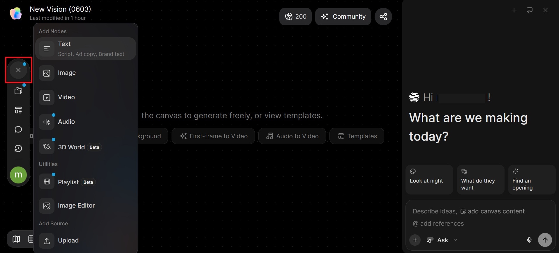 add node on tapnow ai