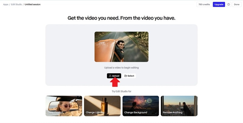 upload a video
