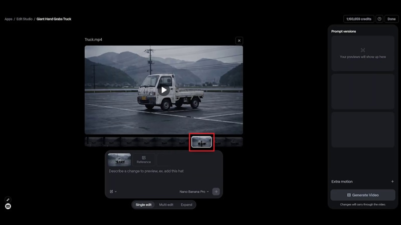 set the subject frame