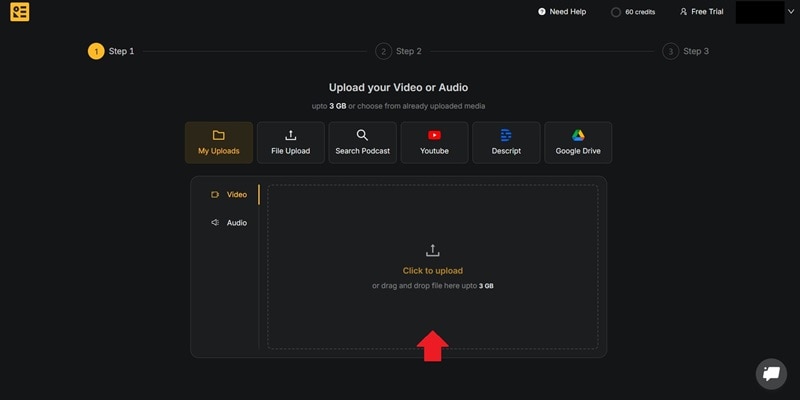 upload file