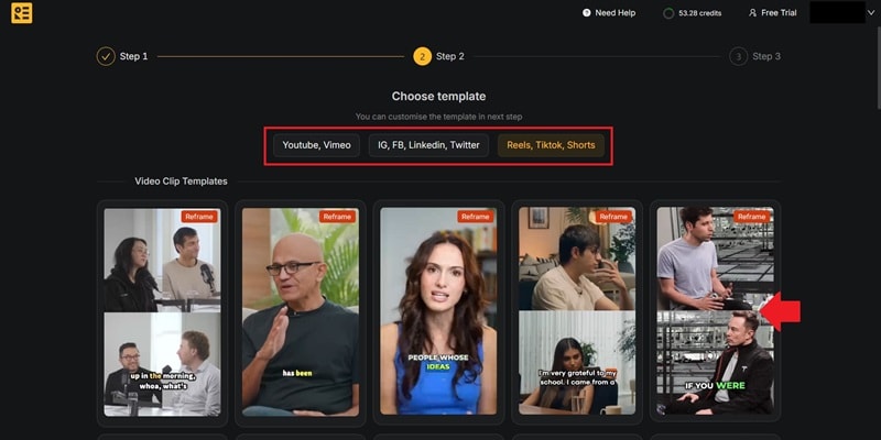 choose a template