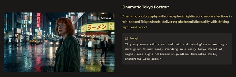 dreamega text to image feature