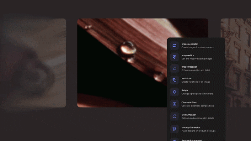 magnific ai image workspace