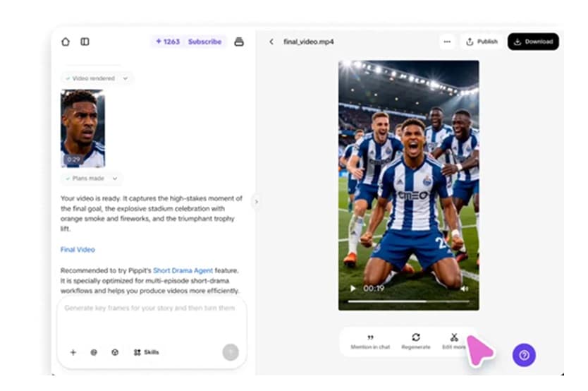 pippit ai world cup video generator