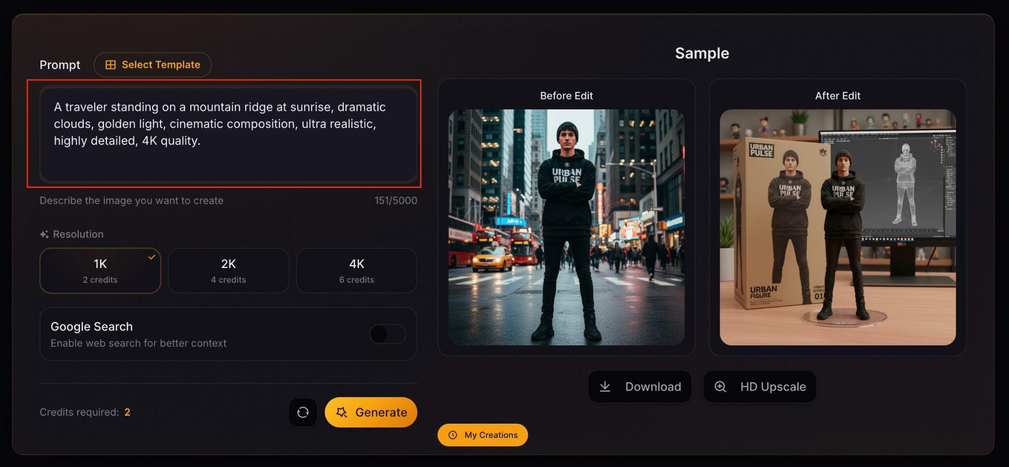type a prompt in aivvid ai