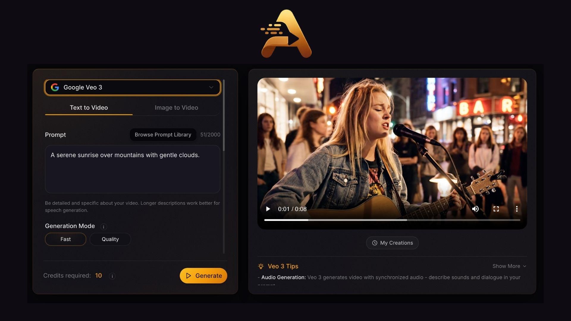 aivvid ai text to video