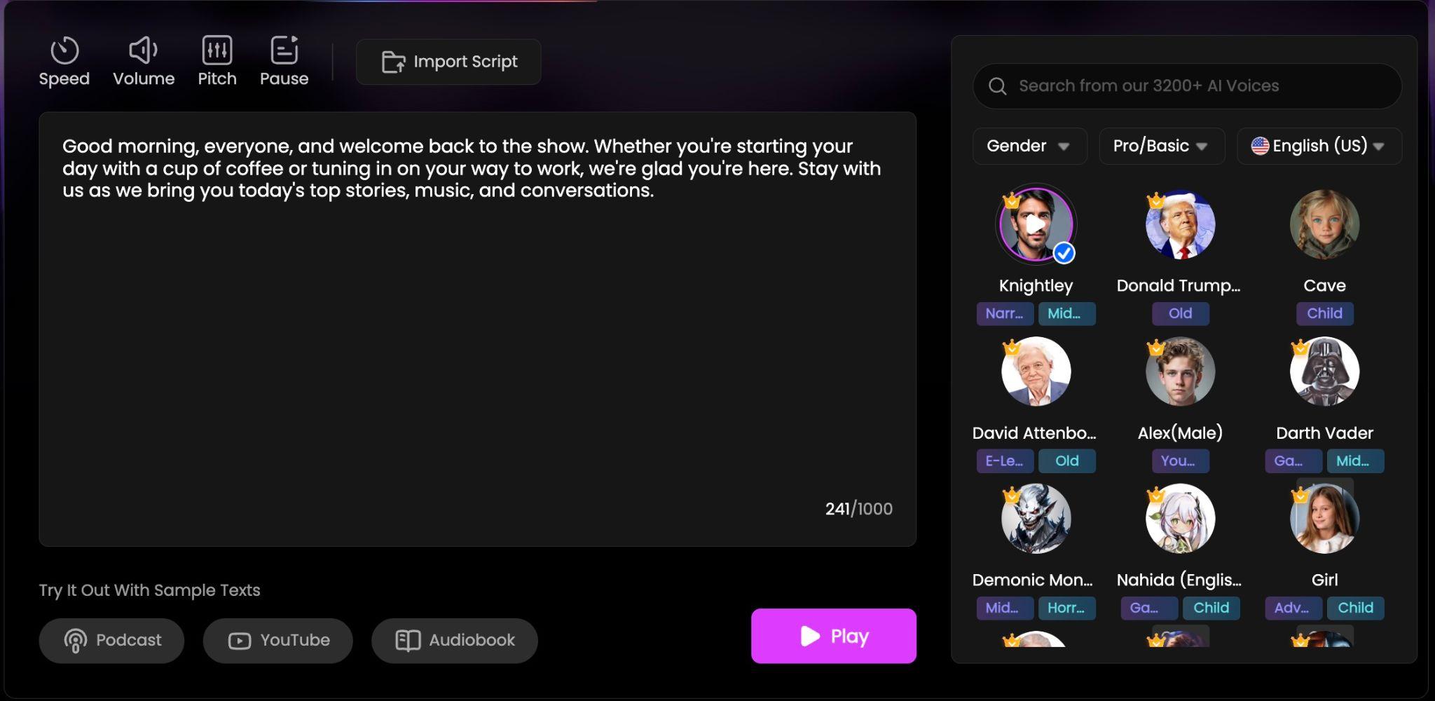 topmediai ai text to speech