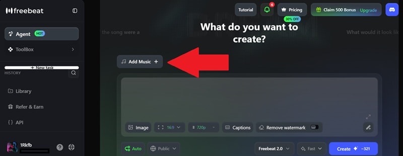 select add music