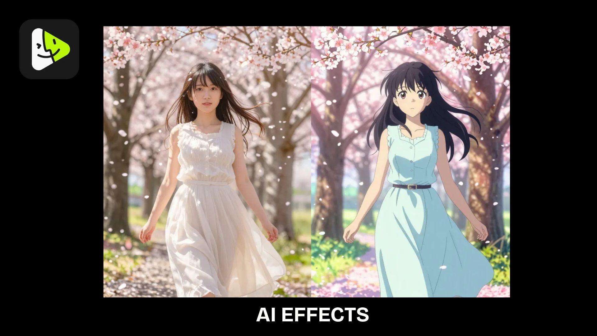 vidmage ai effects video to anime