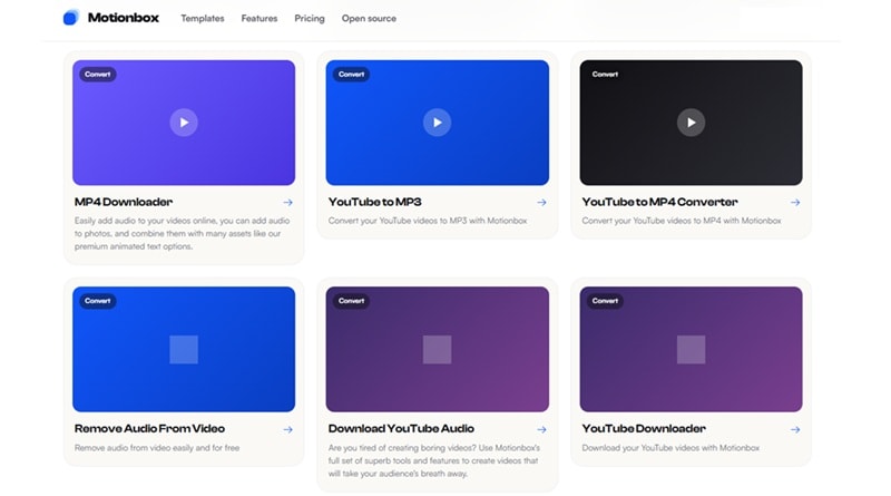 motionbox converting tools