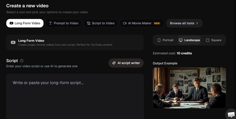storyshort ai long form video generator