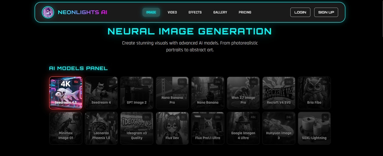 neonlights ai image generator