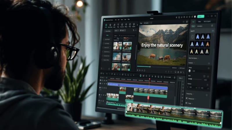 edit project in filmora timeline