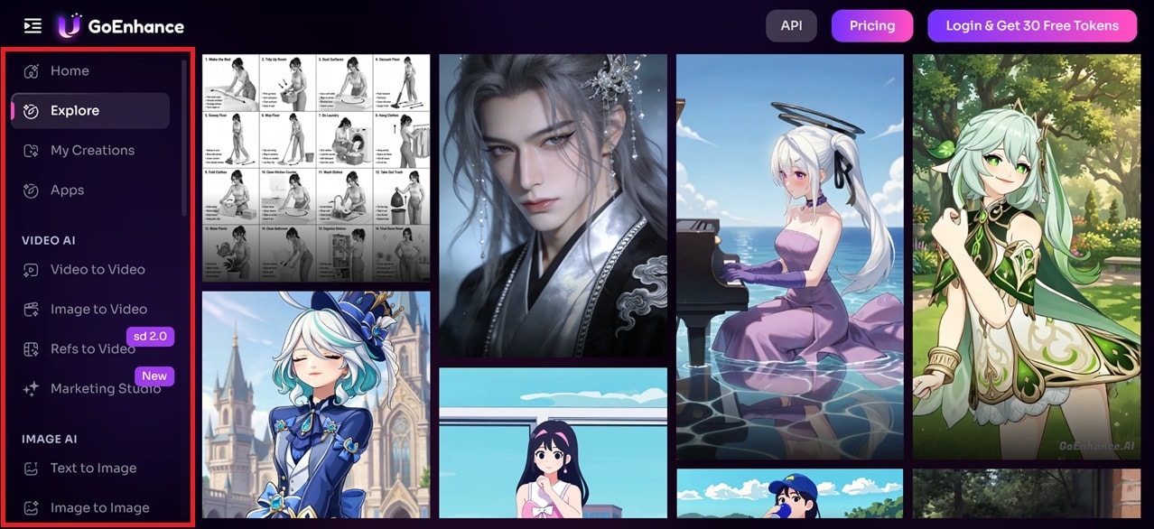 goenhance ai app interface