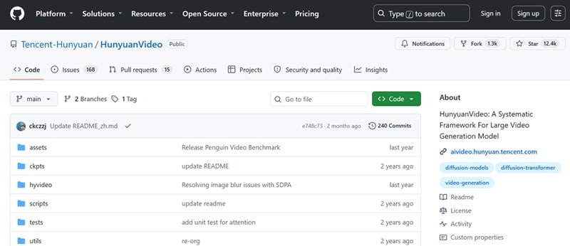 download tencent hunyuan on github