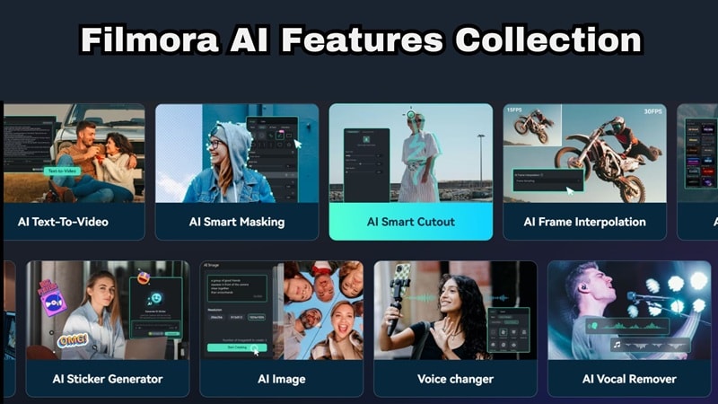 filmora ai features collection