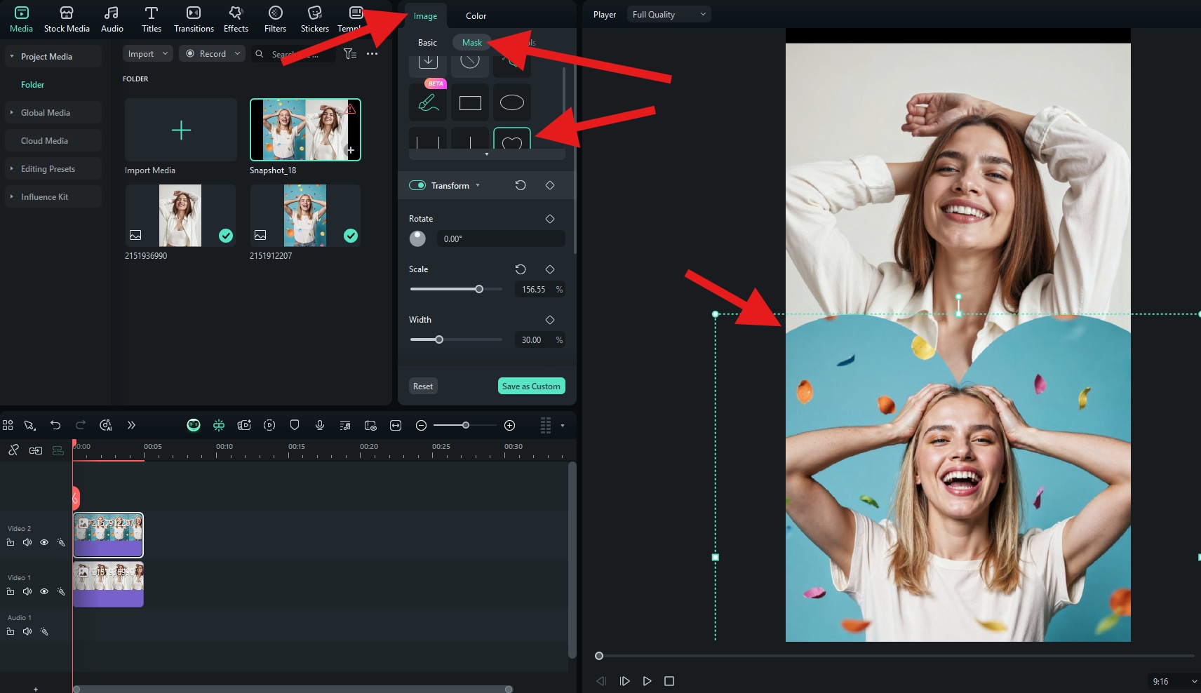 use image masks to create collage