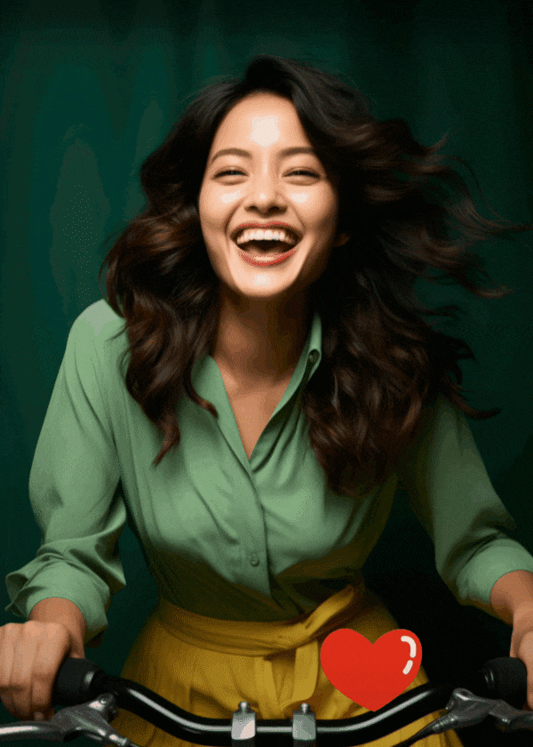 heart sticker over photo example gif