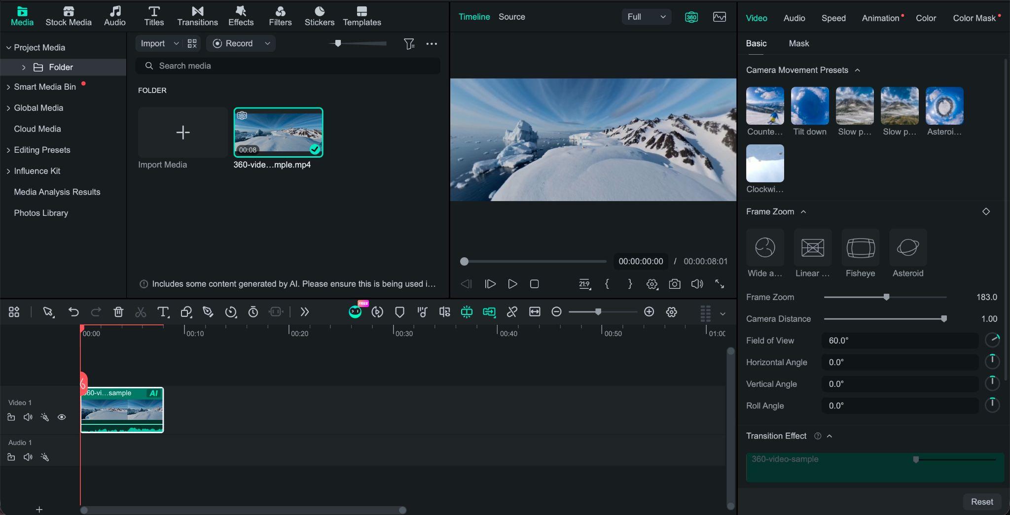 filmora dji video editor