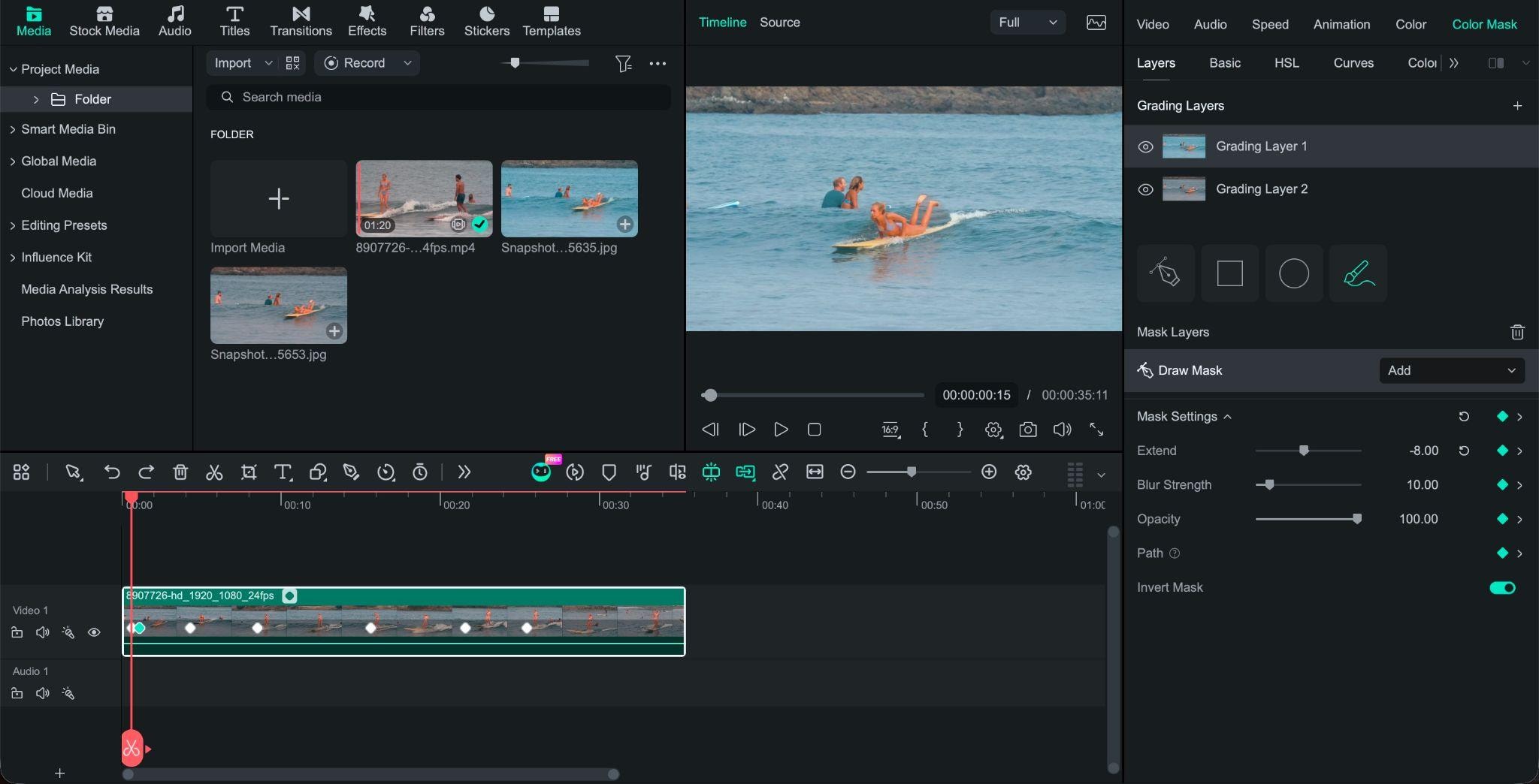 add keyframes when needed