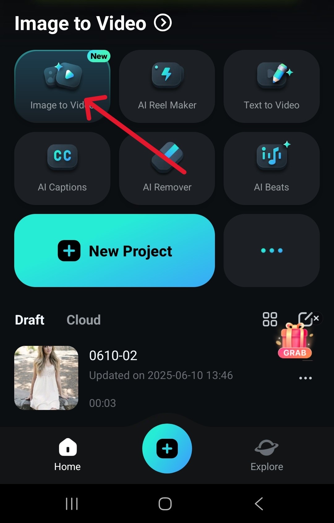filmora mobile image to video
