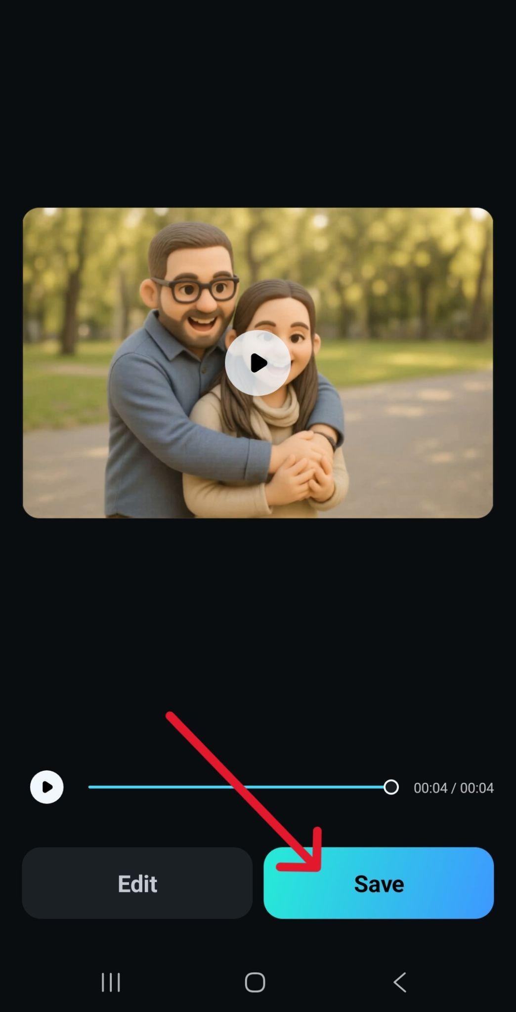 Filmora mobile clayverse generate video