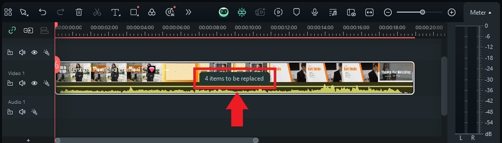 replace the element