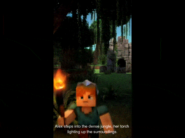 story-based minecraft video content