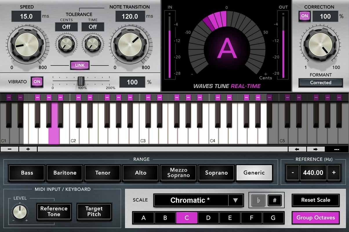 waves tunes pitch correction plugin