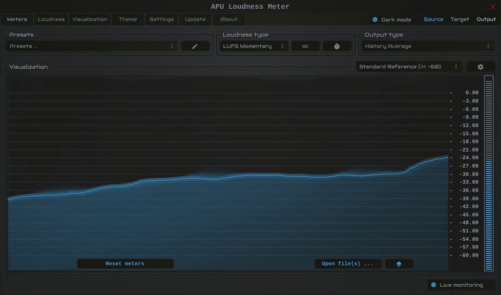 apu loudness meter metering plugin