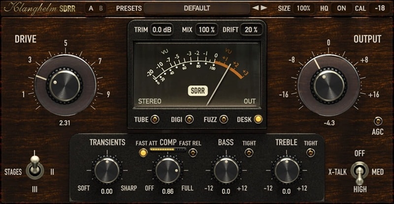 saturation vst plugin klanghelm sdrr