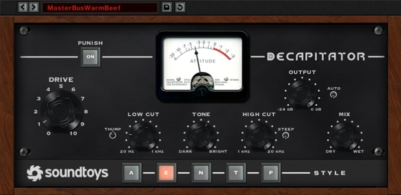saturation vst plugin soundtoys decapitator