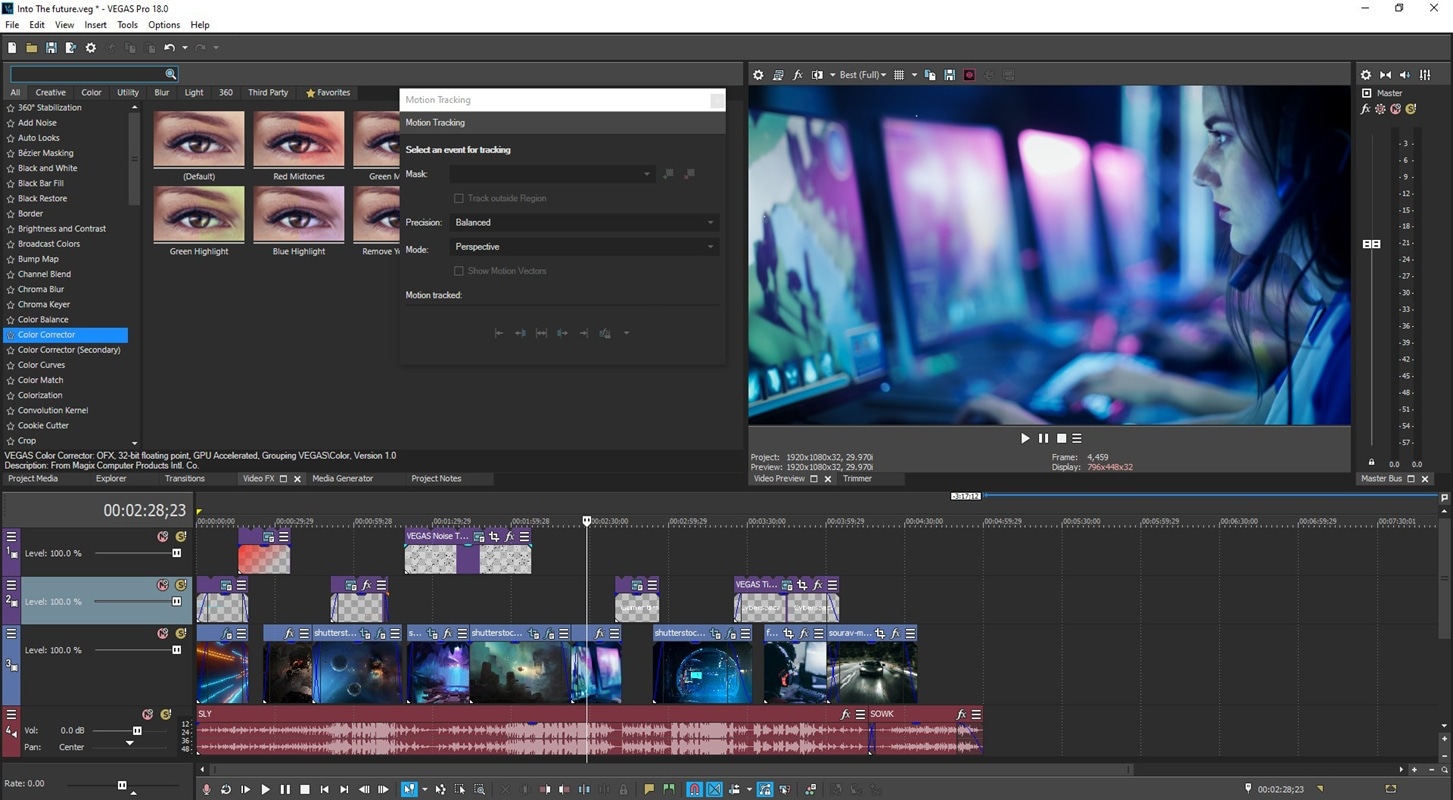 magix vegas pro tools