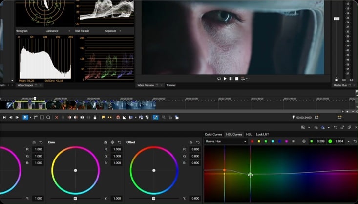 color grading tools in vegas pro