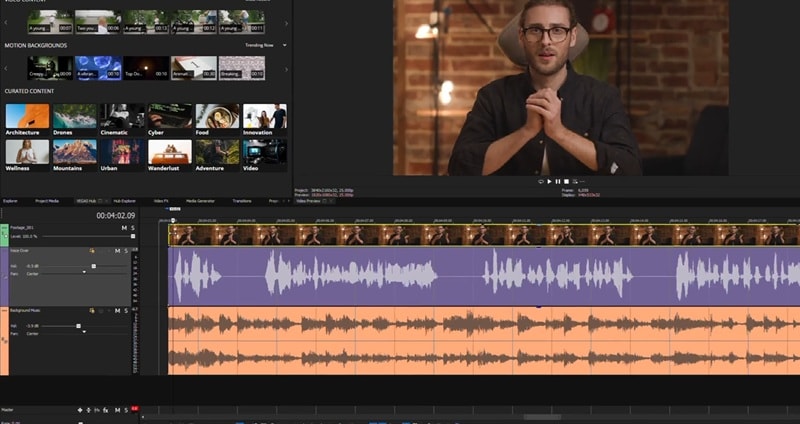 vegas pro software experience