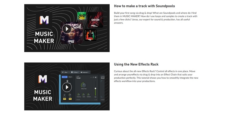 tutorial in magix music maker