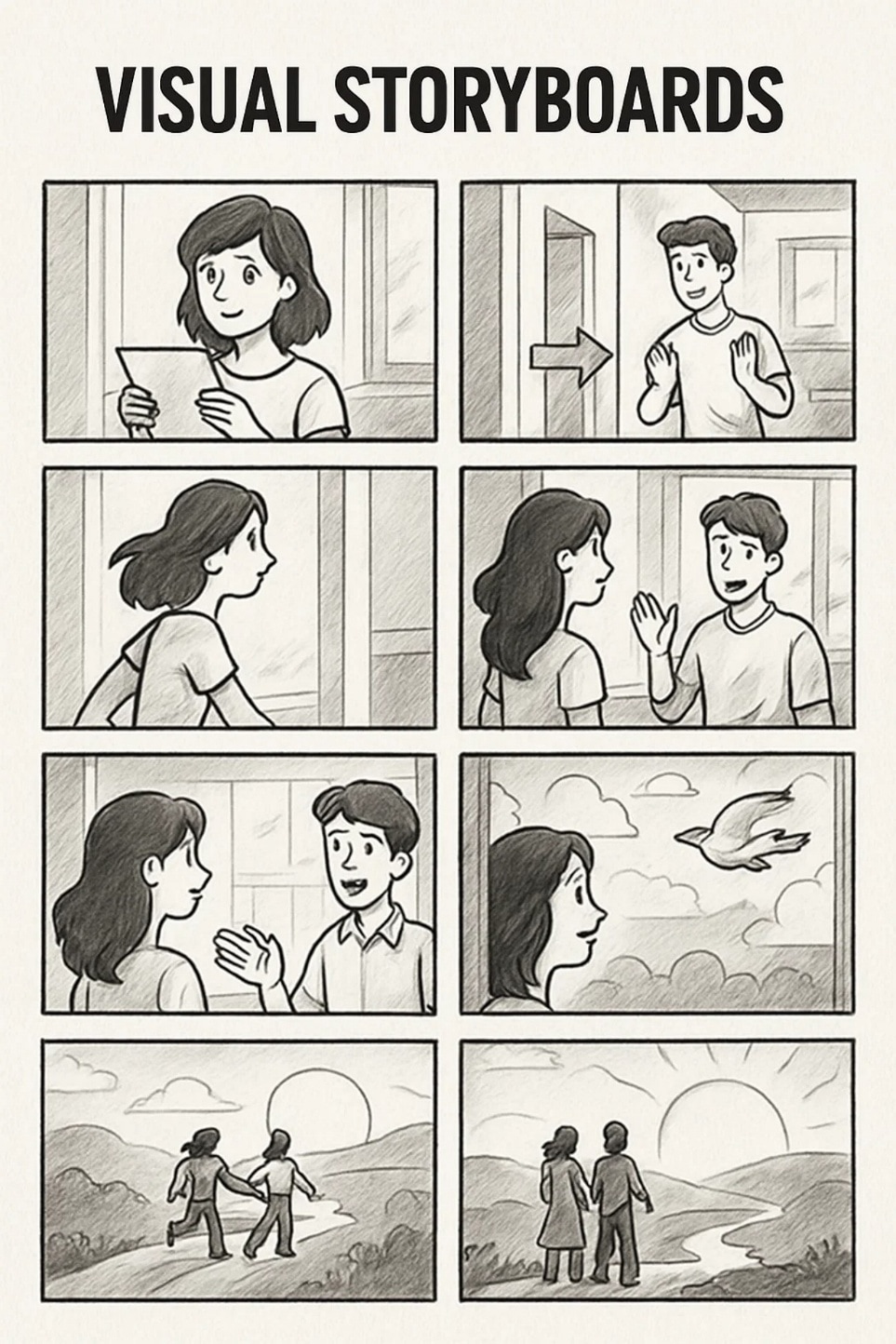 visual storyboard for creations