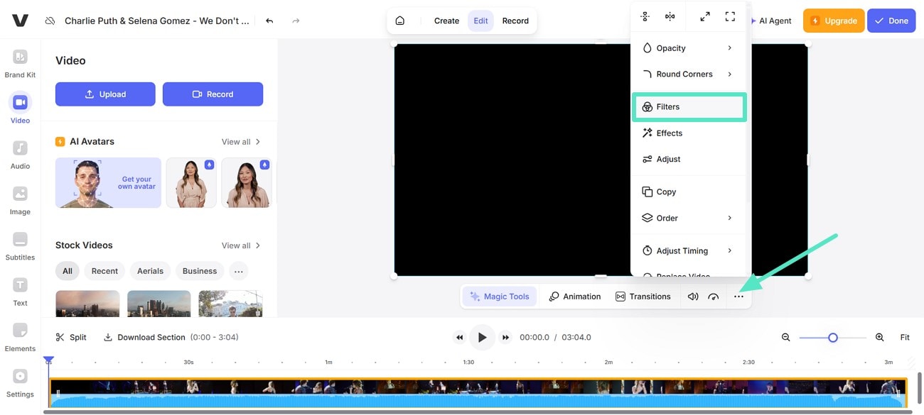 navigate filters feature