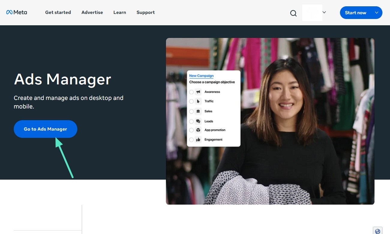 facebook ads manager interface
