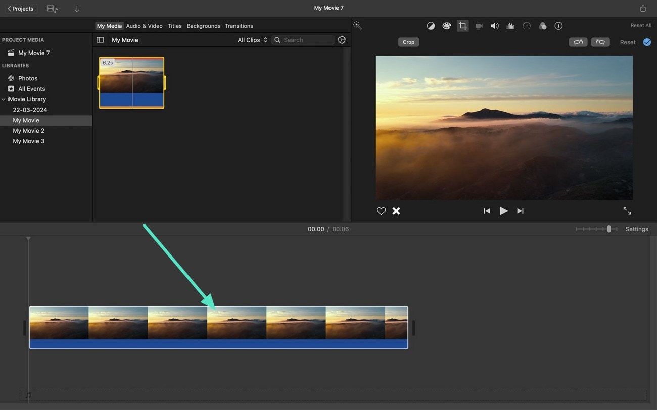 imovie mac drag video timeline