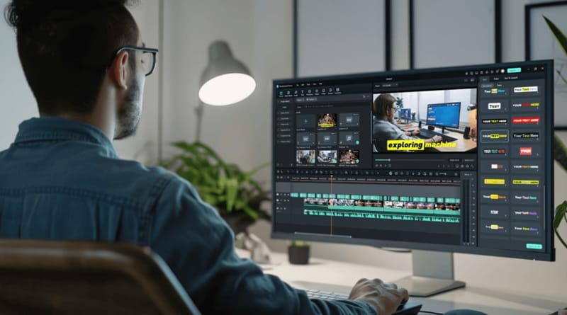 filmora text editing