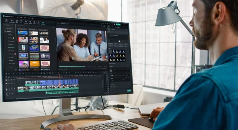 filmora intuitive timeline