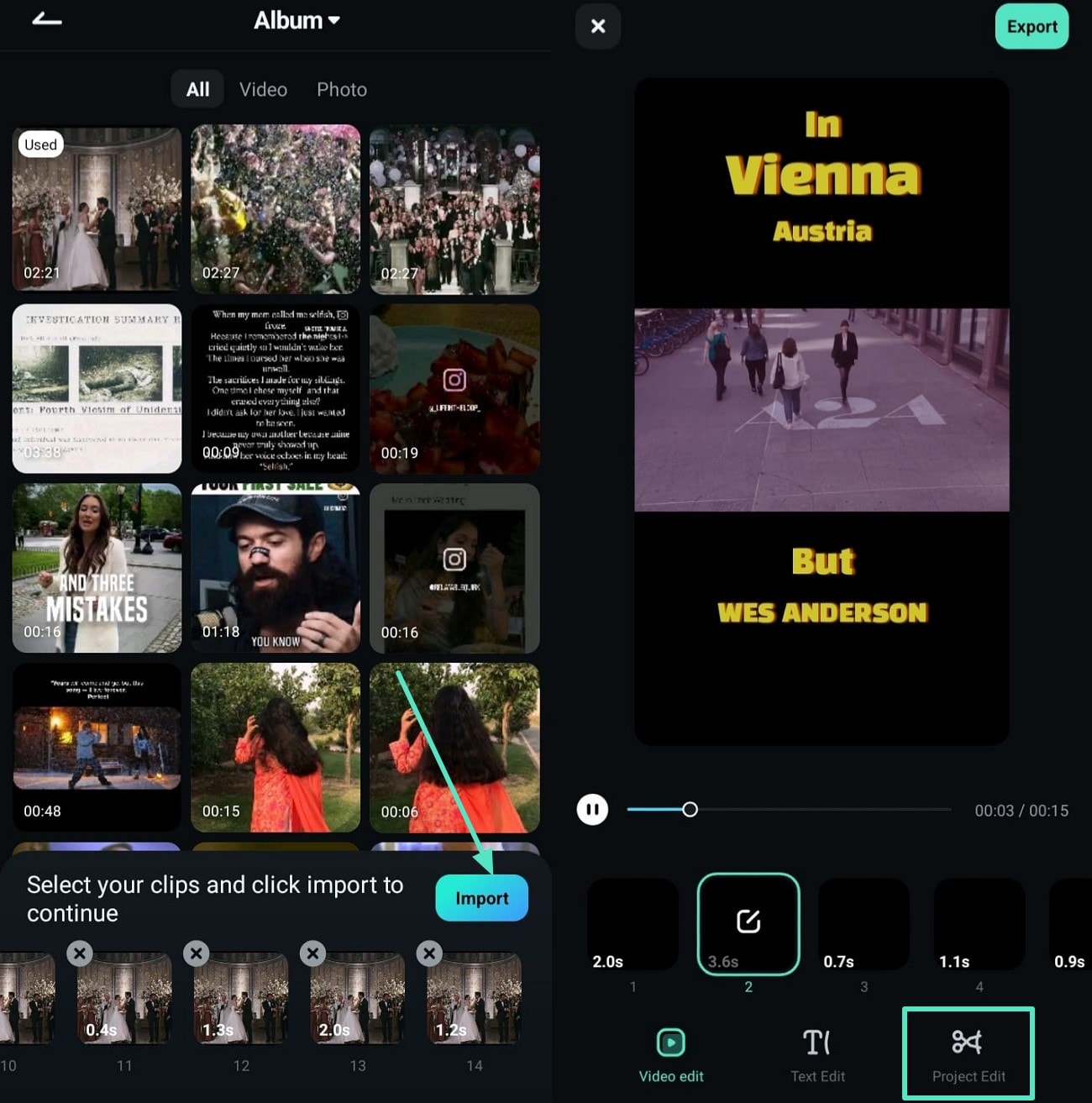add video clips trailer